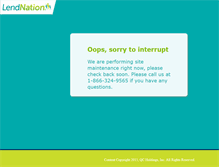 Tablet Screenshot of lendnation.com